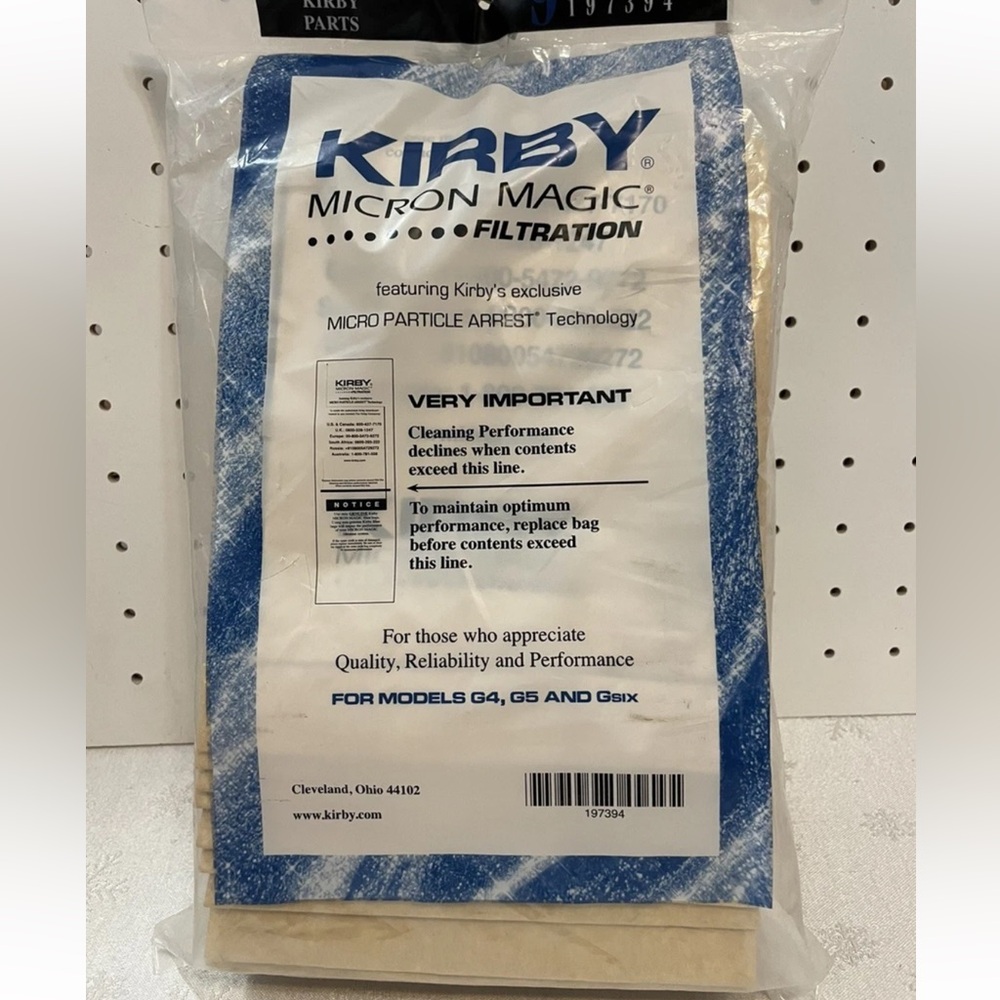 Kirby Micron Magic Filtration Vacuum Bags - Blue & White
